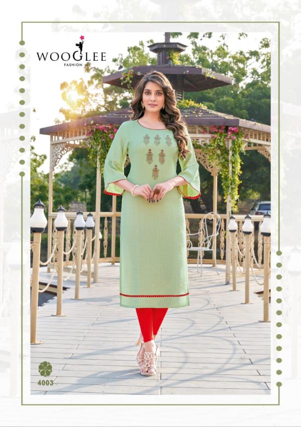 Wooglee Flora Designer Embroidery Kurti